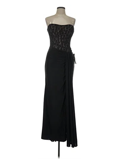 Pre-owned Betsy & Adam Cocktail Dress In Black