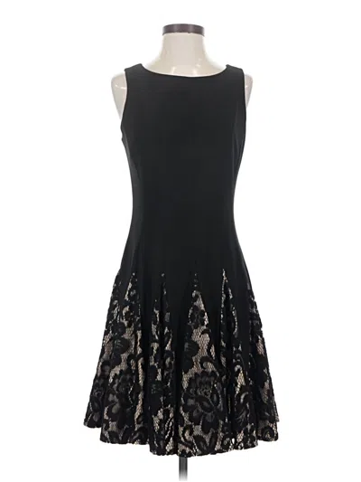 Pre-owned Betsy & Adam Cocktail Dress In Black