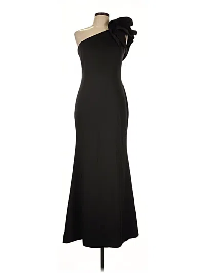 Pre-owned Betsy & Adam Cocktail Dress In Black
