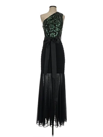 Pre-owned Betsy & Adam Cocktail Dress In Black