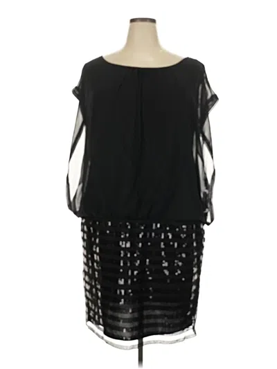 Pre-owned Betsy & Adam Cocktail Dress In Black