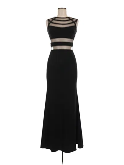 Pre-owned Betsy & Adam Cocktail Dress In Black