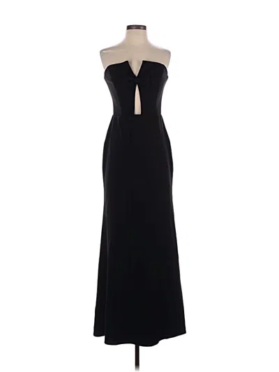 Pre-owned Betsy & Adam Cocktail Dress In Black