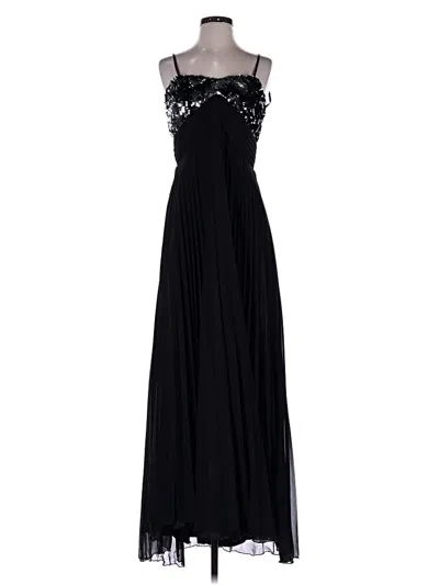 Pre-owned Betsy & Adam Cocktail Dress In Black