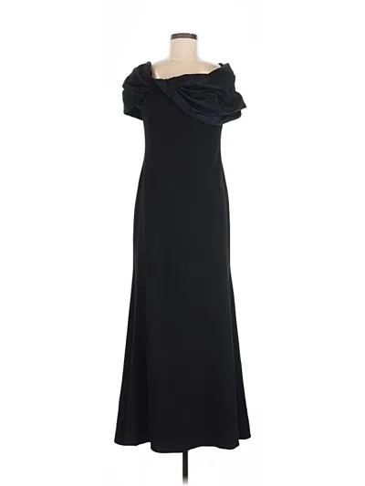Pre-owned Betsy & Adam Cocktail Dress In Black