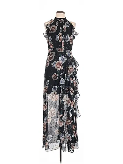 Pre-owned Betsy & Adam Cocktail Dress In Black