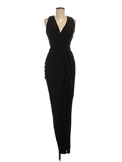 Pre-owned Betsy & Adam Cocktail Dress In Black