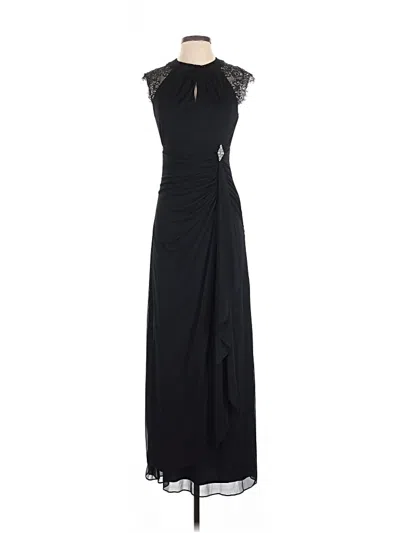 Pre-owned Betsy & Adam Cocktail Dress In Black