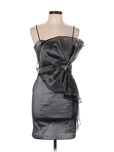 Pre-owned Betsy & Adam Cocktail Dress In Black