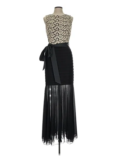 Pre-owned Betsy & Adam Cocktail Dress In Black