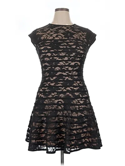 Pre-owned Betsy & Adam Cocktail Dress In Black