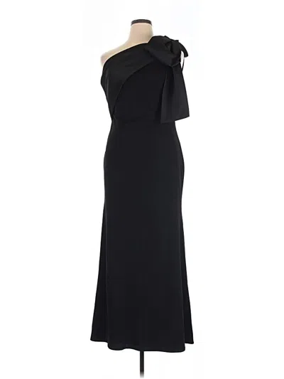 Pre-owned Betsy & Adam Cocktail Dress In Black