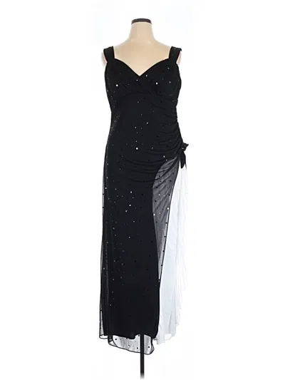Pre-owned Betsy & Adam Cocktail Dress In Black
