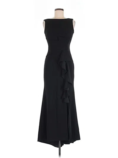 Pre-owned Betsy & Adam Cocktail Dress In Black