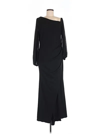 Pre-owned Betsy & Adam Cocktail Dress In Black