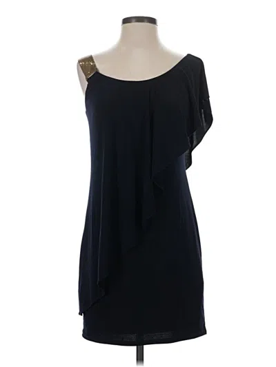 Pre-owned Betsy & Adam Cocktail Dress In Black