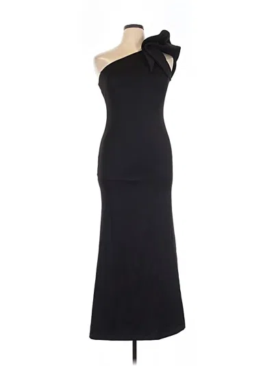Pre-owned Betsy & Adam Cocktail Dress In Black