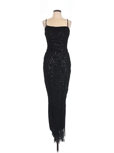 Pre-owned Betsy & Adam Cocktail Dress In Black
