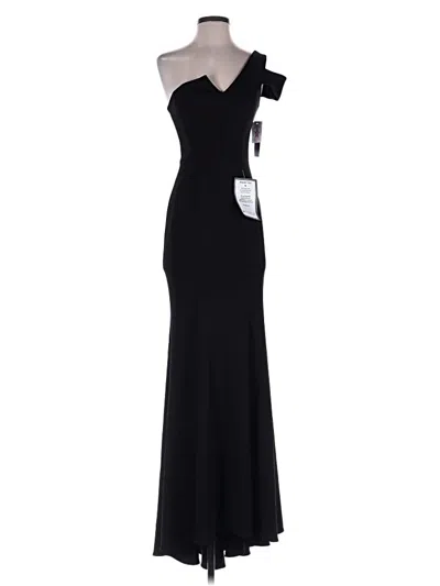 Pre-owned Betsy & Adam Cocktail Dress In Black