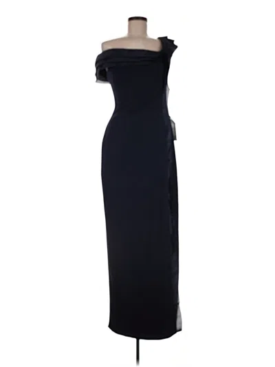 Pre-owned Betsy & Adam Cocktail Dress In Black