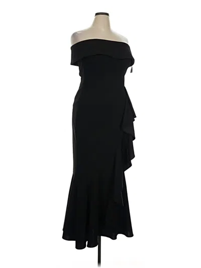 Pre-owned Betsy & Adam Cocktail Dress In Black