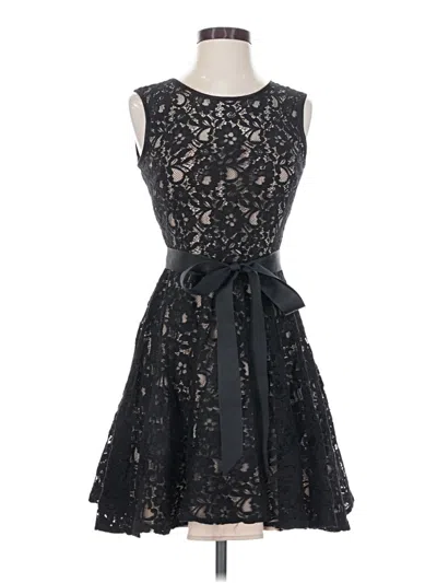 Pre-owned Betsy & Adam Cocktail Dress In Black