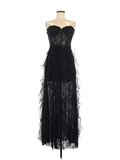 Pre-owned Betsy & Adam Cocktail Dress In Black