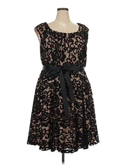 Pre-owned Betsy & Adam Cocktail Dress In Black