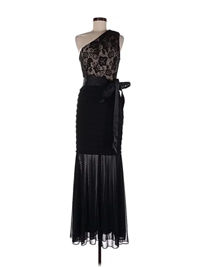 Pre-owned Betsy & Adam Cocktail Dress In Black