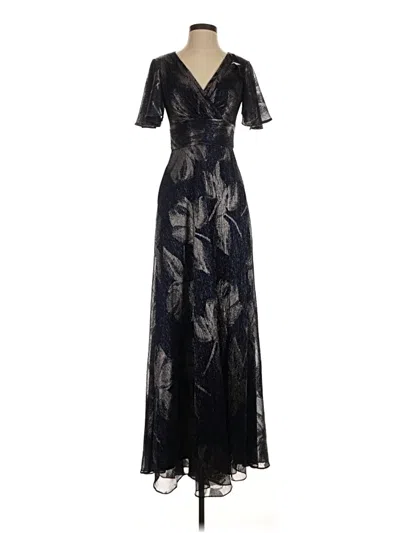 Pre-owned Betsy & Adam Cocktail Dress In Black