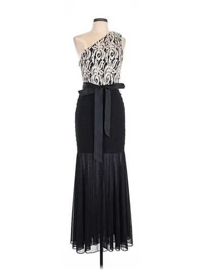 Pre-owned Betsy & Adam Cocktail Dress In Black