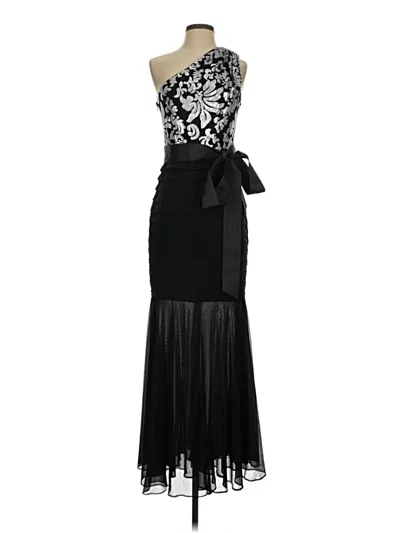 Betsy & Adam Cocktail Dress In Black