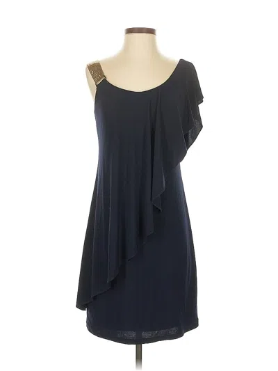 Pre-owned Betsy & Adam Cocktail Dress In Blue