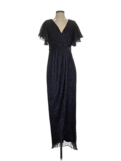 Pre-owned Betsy & Adam Cocktail Dress In Blue