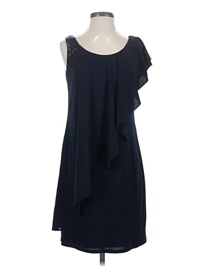 Pre-owned Betsy & Adam Cocktail Dress In Blue