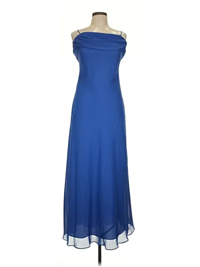 Pre-owned Betsy & Adam Cocktail Dress In Blue