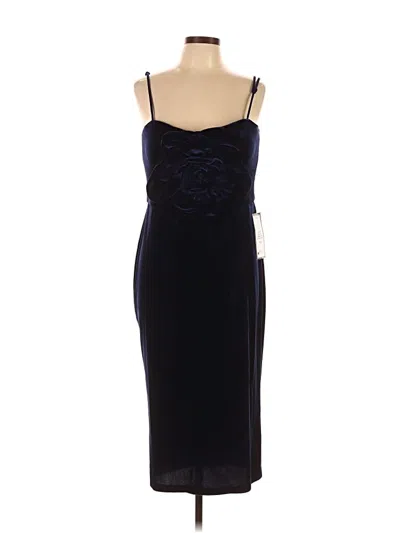 Pre-owned Betsy & Adam Cocktail Dress In Blue