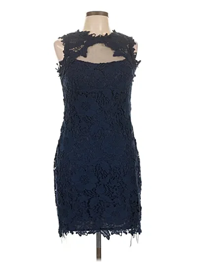 Pre-owned Betsy & Adam Cocktail Dress In Blue