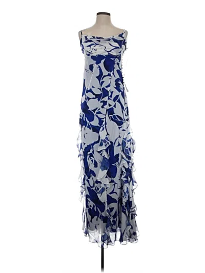 Pre-owned Betsy & Adam Cocktail Dress In Blue