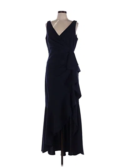 Pre-owned Betsy & Adam Cocktail Dress In Blue