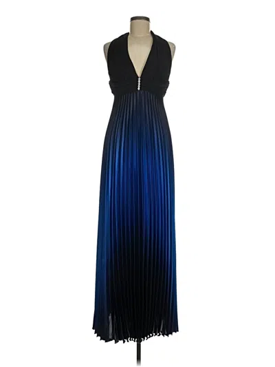 Pre-owned Betsy & Adam Cocktail Dress In Blue