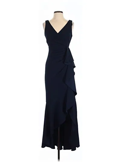 Pre-owned Betsy & Adam Cocktail Dress In Blue