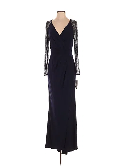 Pre-owned Betsy & Adam Cocktail Dress In Blue