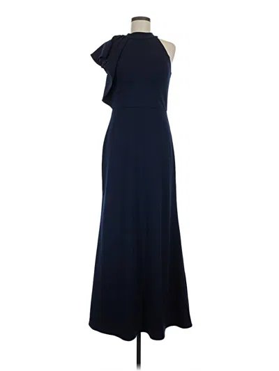 Pre-owned Betsy & Adam Cocktail Dress In Blue
