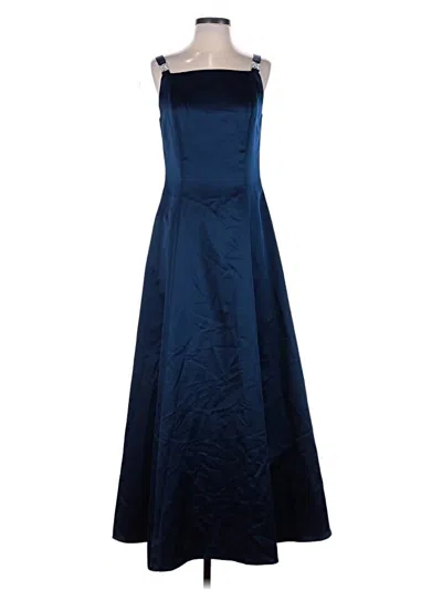Pre-owned Betsy & Adam Cocktail Dress In Blue