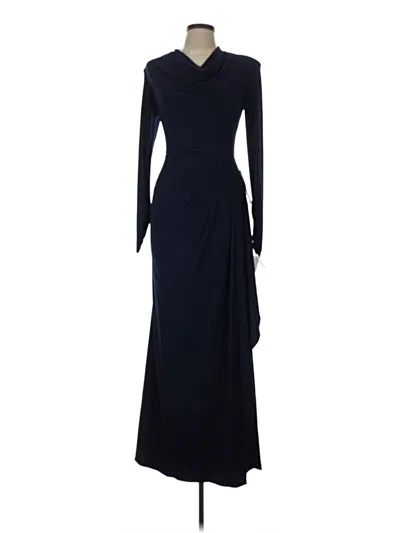 Pre-owned Betsy & Adam Cocktail Dress In Blue
