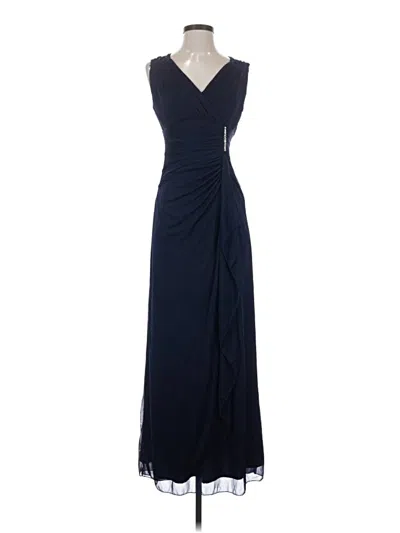 Pre-owned Betsy & Adam Cocktail Dress In Blue