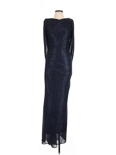 Pre-owned Betsy & Adam Cocktail Dress In Blue