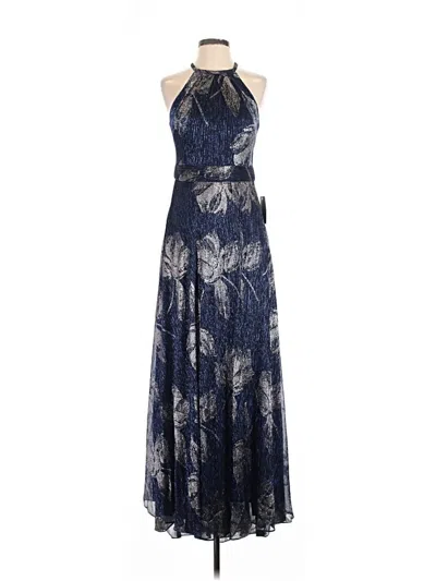Pre-owned Betsy & Adam Cocktail Dress In Blue