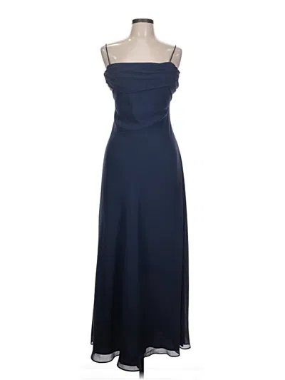 Pre-owned Betsy & Adam Cocktail Dress In Blue